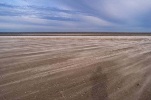 On the Beach of St. Peter-Ording in Germany