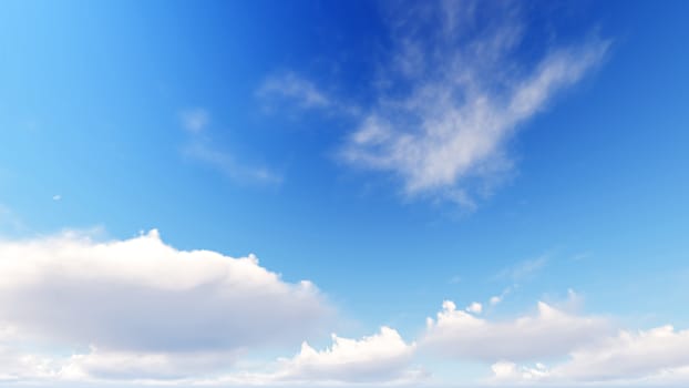 Cloudy blue sky abstract background, blue sky background with tiny clouds, 3d rendering

