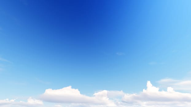 Cloudy blue sky abstract background, blue sky background with tiny clouds, 3d rendering

