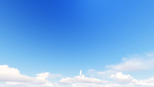 Cloudy blue sky abstract background, blue sky background with tiny clouds, 3d rendering

