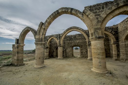 Ruins of Agios SozomenosNicosia district. Cyprus