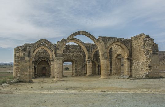Ruins of Agios Sozomenos temple. Nicosia district. Cyprus