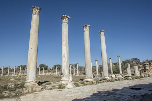 Salamis ruins.ancient Roman site in Northen Cyprus