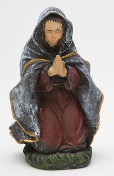 vintage figure of the christmas nativity scene, the virgin mary