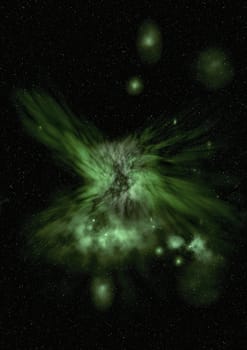 Star field in space a nebulae and a gas congestion. "Elements of this image furnished by NASA".