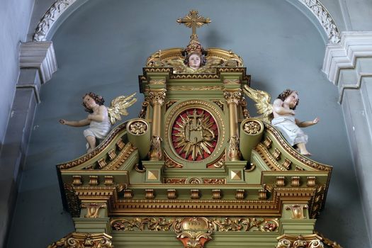 Altar in the Basilica of the Sacred Heart of Jesus in Zagreb, Croatia