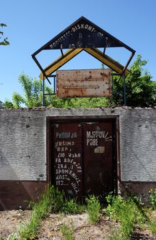 Destroyed house as war aftermath. The Croatian War of Independence was fought from 1991 to 1995 in Pakrac, Croatia
