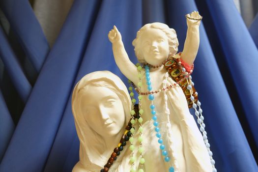 Virgin Mary with the Child Jesus, a statue in the chapel of the hospital in Pakrac, Slavonia, Croatia