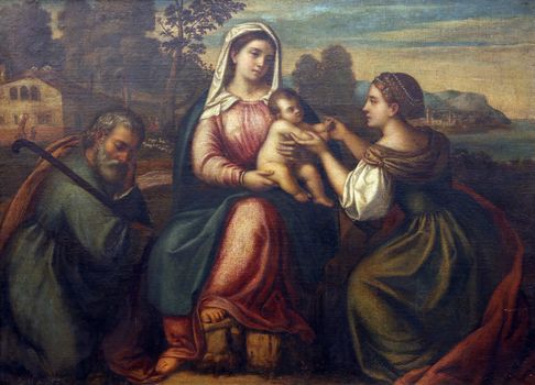 Bonifazio de Pitati: Engagement St. Catherine, Old Masters Collection, Croatian Academy of Sciences in Zagreb, Croatia