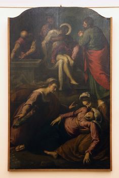 Jacopo Palma il Giovane: Laying Jesus in the tomb, Old Masters Collection, Croatian Academy of Sciences in Zagreb, Croatia