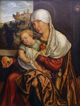 Jorg Breu: Madonna with the Child, Old Masters Collection, Croatian Academy of Sciences in Zagreb, Croatia