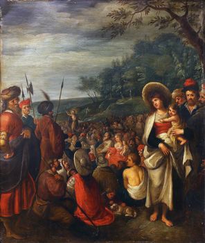 Frans Francken way: preaches of St.. John the Baptist, Old Masters Collection, Croatian Academy of Sciences in Zagreb, Croatia