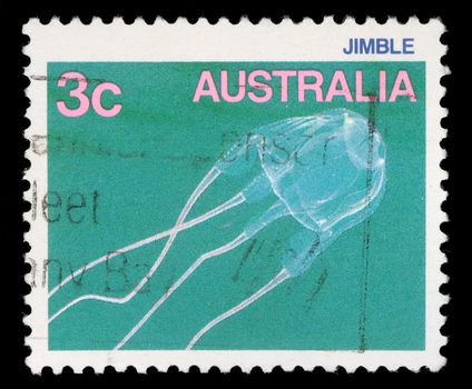 Stamp printed in Australia shows Jimble, circa 1986