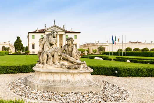 VICENZA, ITALY - MAY 13: Villa Cordellina Lombardi, built in 18th century on a design by architect Giorgio Massari on Wednesday, May 13, 2015.