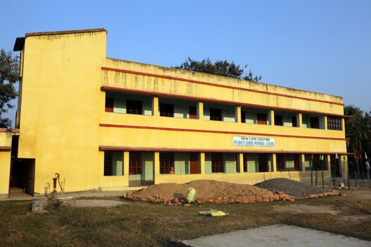 Father Ante Gabric Memorial School in Kumrokhali, West Bengal, India. The school is named after a famous Croatian Jesuit missionary Ante Gabric.