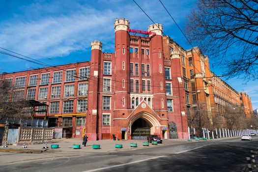 The old factory building of red brick Elektrozavod 28/3/2016