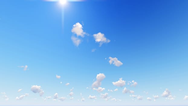 Cloudy blue sky abstract background, blue sky background with tiny clouds, 3d rendering

