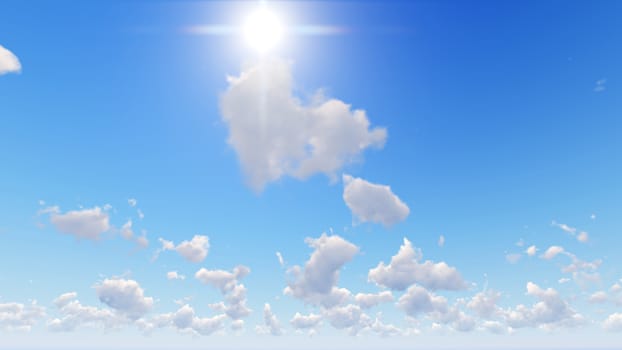 Cloudy blue sky abstract background, blue sky background with tiny clouds, 3d rendering

