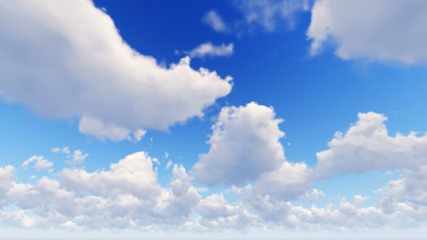 Cloudy blue sky abstract background, blue sky background with tiny clouds, 3d rendering

