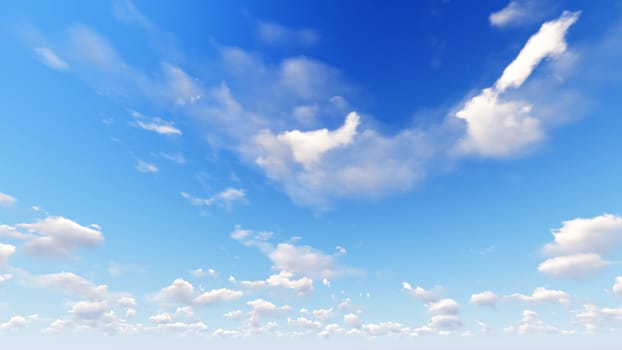 Cloudy blue sky abstract background, blue sky background with tiny clouds, 3d rendering

