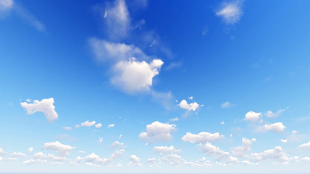 Cloudy blue sky abstract background, blue sky background with tiny clouds, 3d rendering

