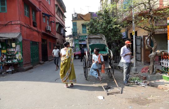 Rickshaw driver working in Kolkata, India. Rickshaws have been around for more than a century, but they could soon be a thing of the past.