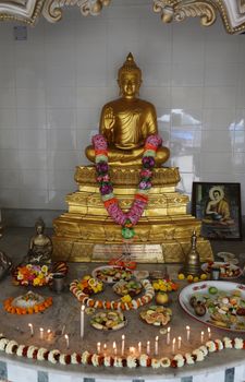 Buddhist temple in Howrah, West Bengal, India