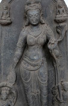Tara, from 10th century found in Basalt, Bihar now exposed in the Indian Museum in Kolkata