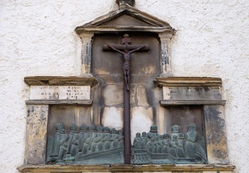 Crucifixion on the Graz Cathedral, Styria, Austria