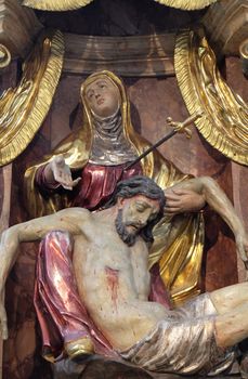 Altar of Our Lady of Sorrows, Franciscan Church in Graz, Styria, Austria