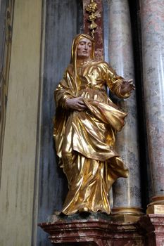 Saint Elizabeth on Sacred Heart of Jesus altar in Barmherzigenkirche church in Graz, Styria, Austria