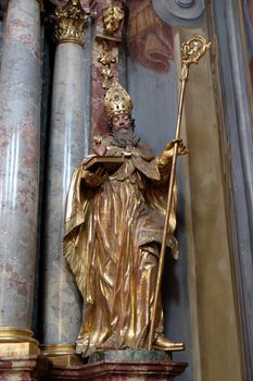 Saint Augustine, altar of Saint John of God in Barmherzigenkirche church in Graz, Styria, Austria