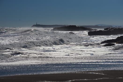 Pacific coast of Maule in central Chile.