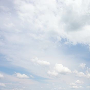 clouds in the blue sky