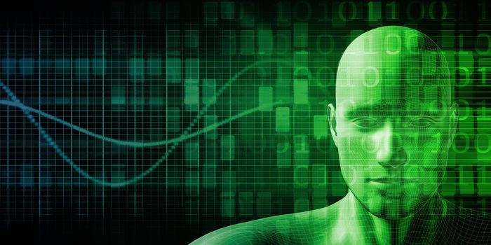 Science Technology Body Concept as an Abstract