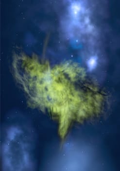 Small part of an infinite star field of space in the Universe. "Elements of this image furnished by NASA".