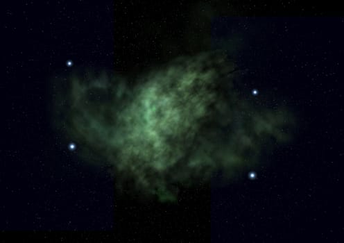 Small part of an infinite star field of space in the Universe. "Elements of this image furnished by NASA".