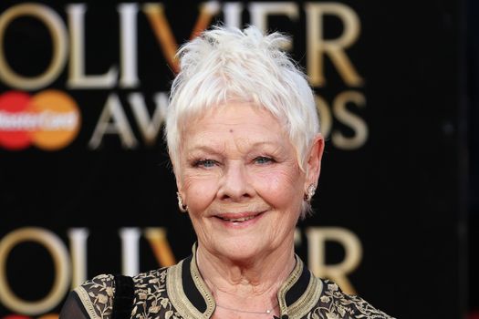 UK, London: Judi Dench hits the red carpet for the Olivier Awards at the Royal Opera House in London on April 3, 2016.