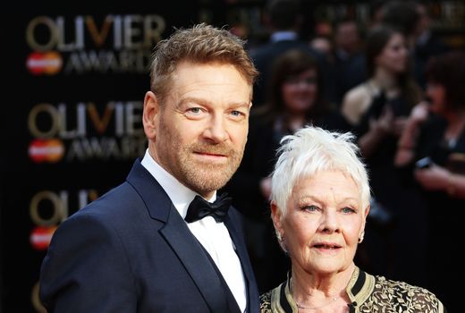 UK, London: Judi Dench and Kenneth Branagh hit the red carpet for the Olivier Awards at the Royal Opera House in London on April 3, 2016.