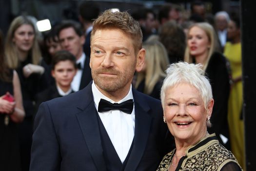 UK, London: Judi Dench and Kenneth Branagh hit the red carpet for the Olivier Awards at the Royal Opera House in London on April 3, 2016.