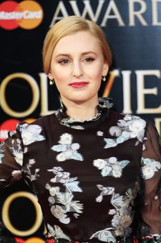 UK, London: Laura Carmichael hits the red carpet for the Olivier Awards at the Royal Opera House in London on April 3, 2016.