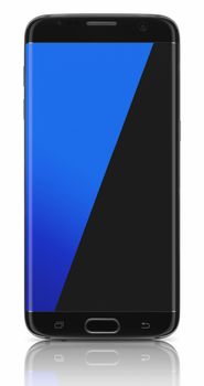 Black Smartphone Edge on white background