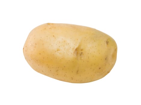 Fresh potato isolated on white background close up