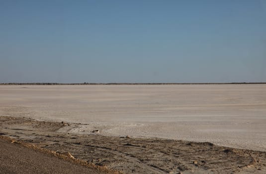 Chott el Djerid (biggest salt lake in north Africa), Tunisia