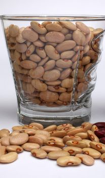Brown beans close up