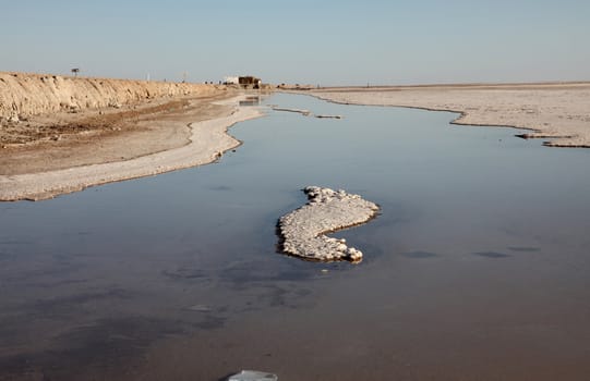 Chott el Djerid (biggest salt lake in north Africa), Tunisia