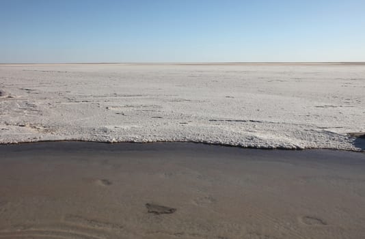 Chott el Djerid (biggest salt lake in north Africa), Tunisia
