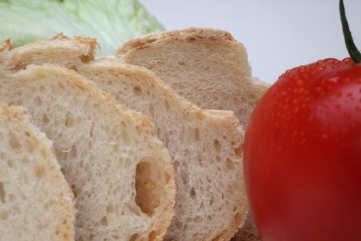 Bread with tomato