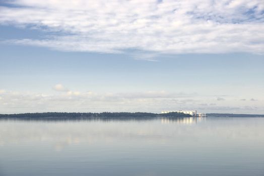 Nature wakes up early one morning at a Swedish coastline