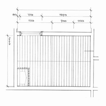 Architectural background - plan of the house - Illustration